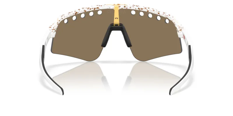 Oakley Sutro Lite Sweep Cycling Sunglasses - Gold Splatter/Prizm 24K Lens-2