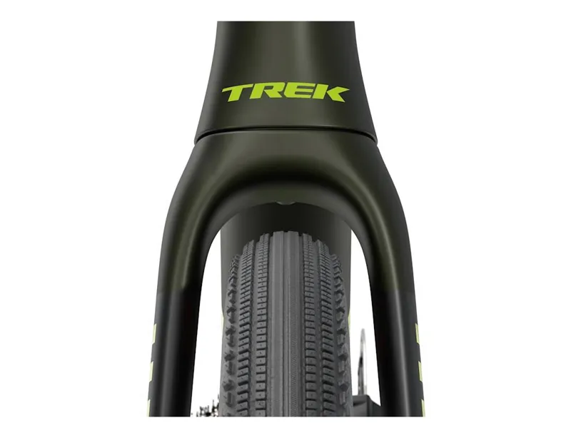 Trek Checkmate SLR 7 AXS 2026 Gravel Road Bike - Olive Drab/Glowstick-5