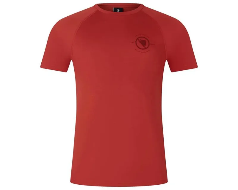 Endura Loop Men's Short Sleeve Technical Tee - Brick Red