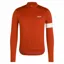 Rapha Core Men's Thermal Long Sleeve Jersey - Paprika/White