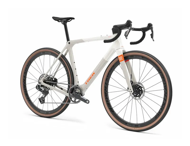 Trek Checkmate SLR 7 AXS 2026 Gravel Road Bike - Era White/Buff Beige-1