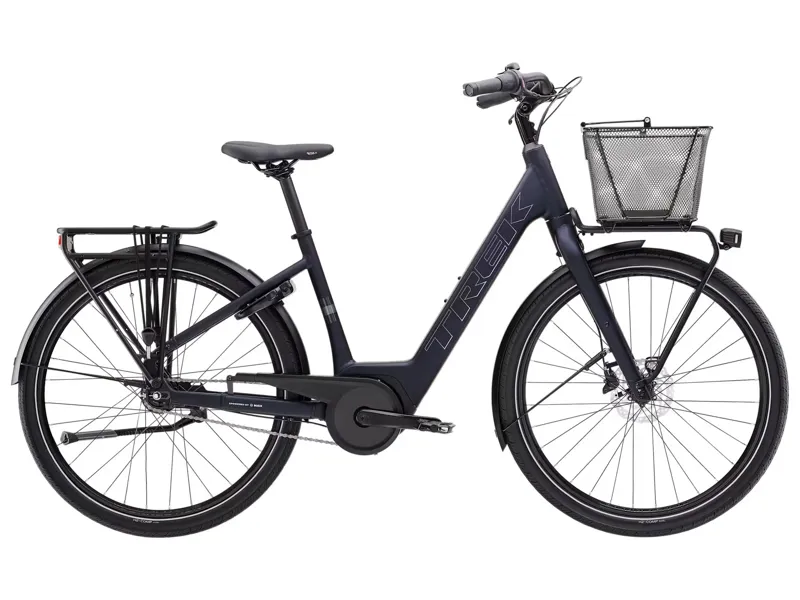 Trek District+ 1 Coaster Lowstep 2026 Electric Hybrid Bike - Deep Blue