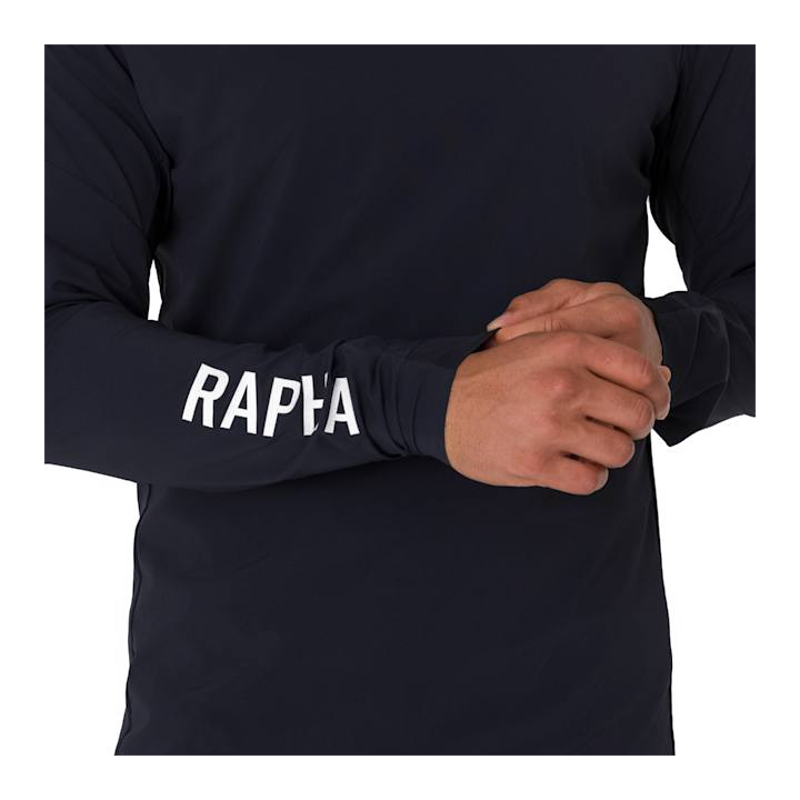 Rapha Trail Finale Windblock Men's Long Sleeve Jersey - Black/White-5