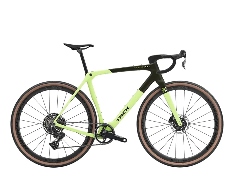 Trek Checkmate SLR 7 AXS 2026 Gravel Road Bike - Olive Drab/Glowstick