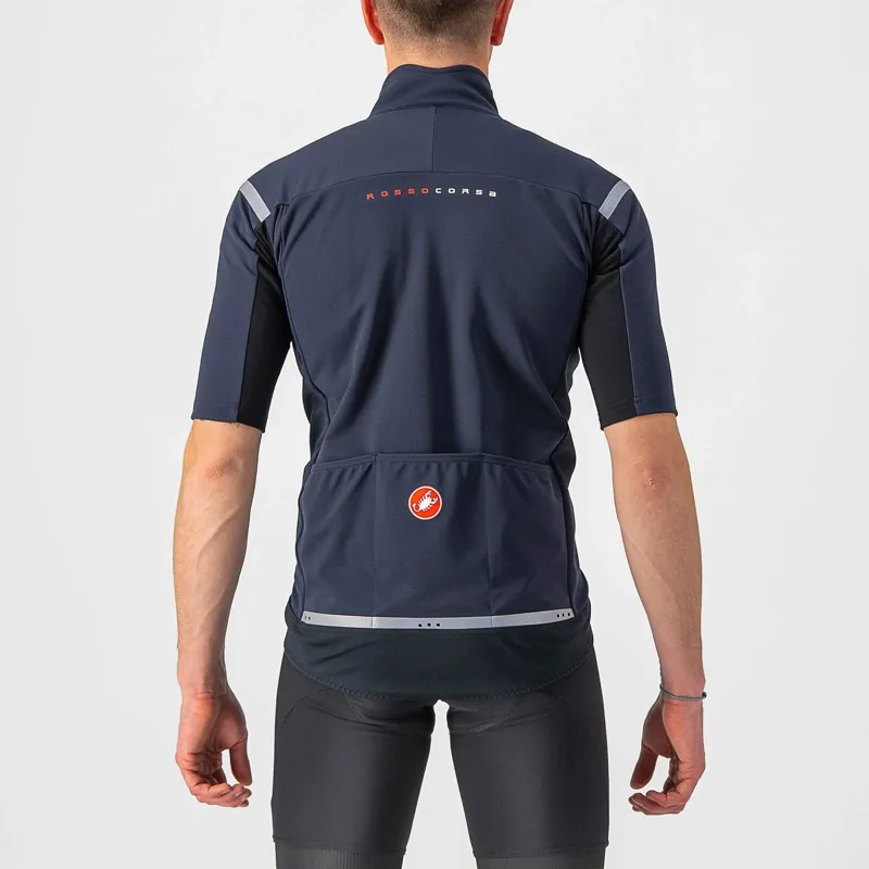 Castelli Gabba RoS 2 Men's Short Sleeve Jersey - Belgian Blue/Silver-1