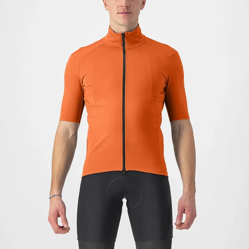 Castelli Perfetto RoS 2 Wind Men's Short Sleeve Jersey - Red Orange