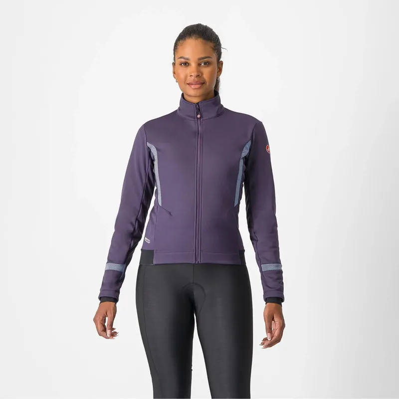 Castelli Dinamica 2 Windproof Women's Jacket - Night Shade/Silver Reflex