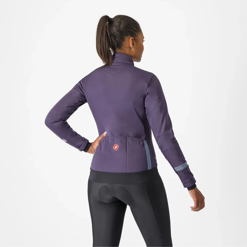 Castelli Dinamica 2 Windproof Women's Jacket - Night Shade/Silver Reflex-1