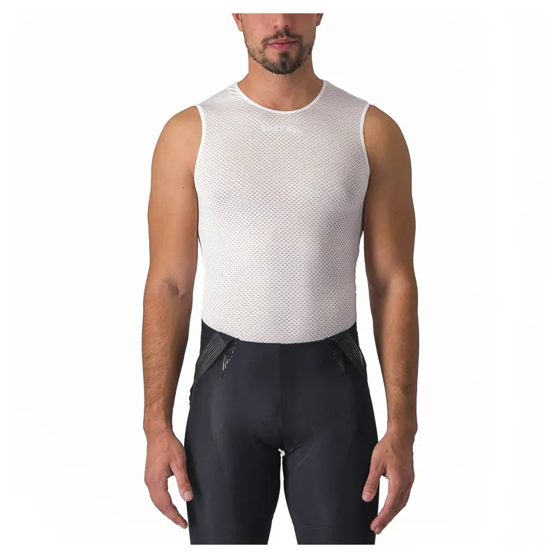 Castelli Pro Mesh 2.0 Sleeveless Men's Base Layer - White