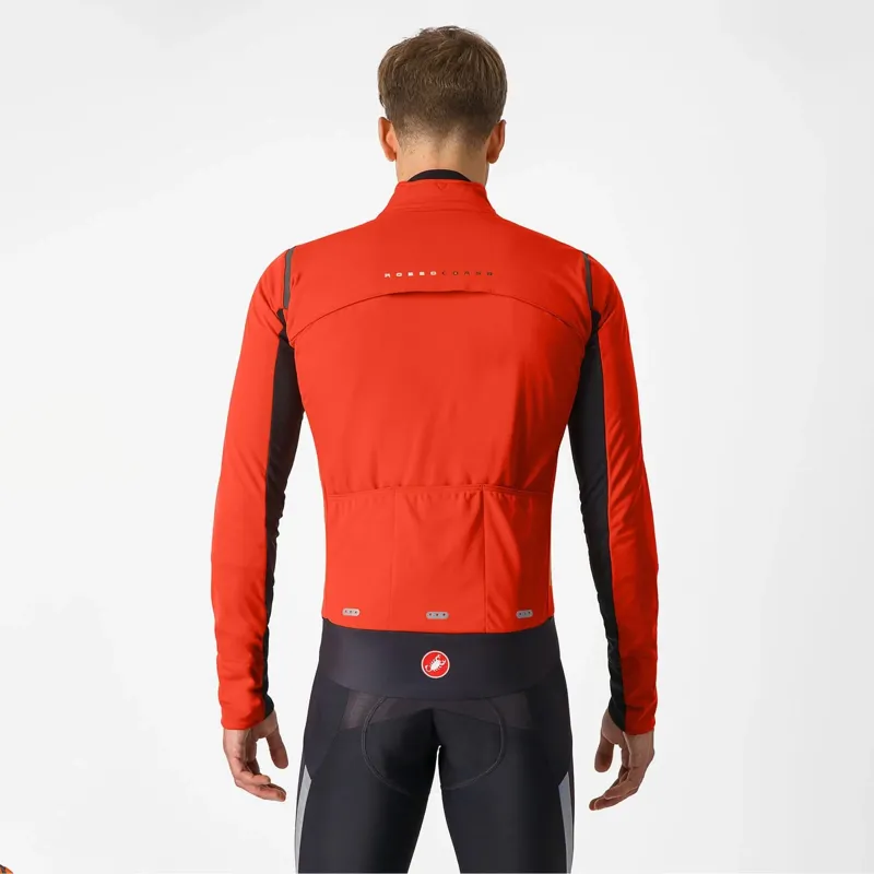 Castelli Alpha Doppio RoS Men's Jacket - Brilliant Orange - XS-1