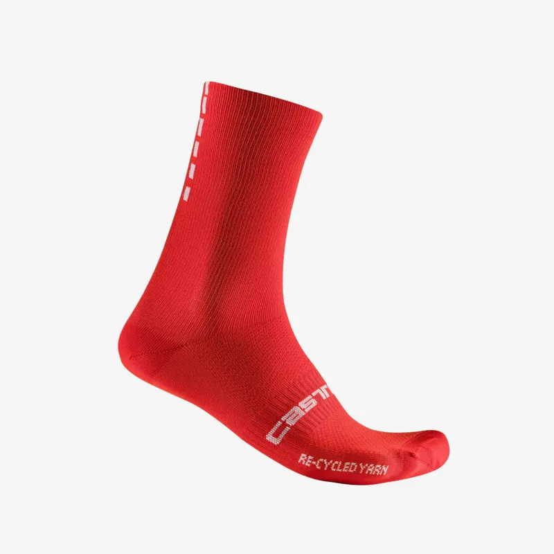 Castelli Re-Cycle Thermal 18 Men's Socks - Red
