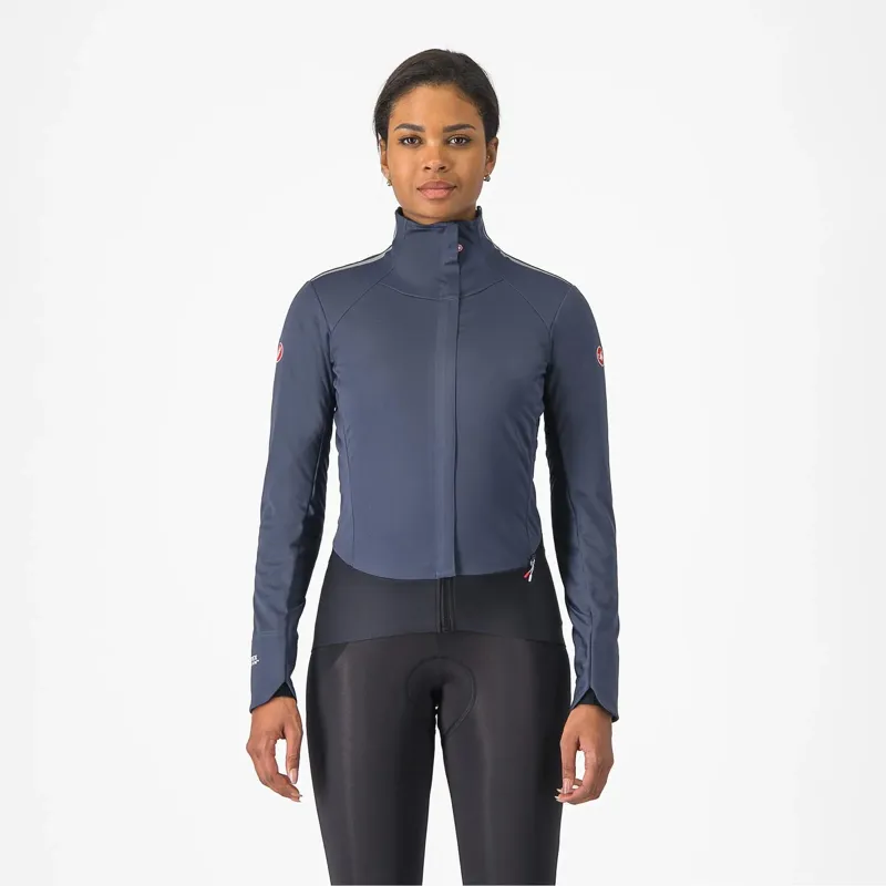 Castelli Alpha Doppio RoS Women's Jacket - Twilight Blue/Silver Reflex