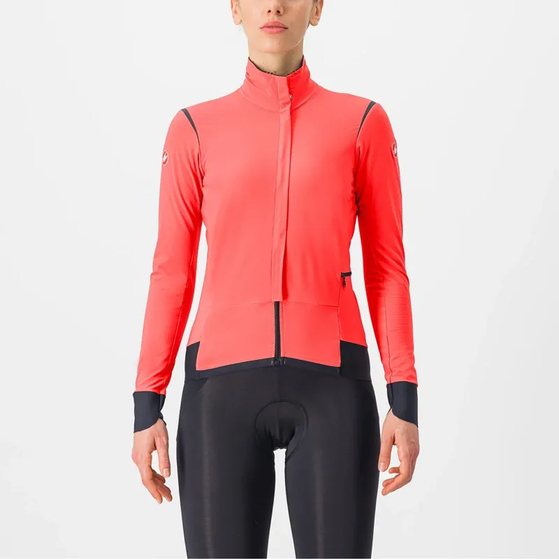 Castelli Alpha Flight RoS Women's Jacket - Brilliant Pink/Black Reflex