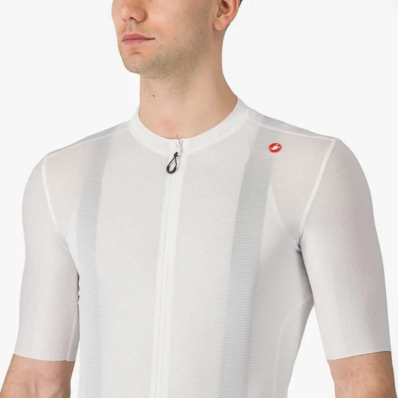 Castelli Espresso Men's Short Sleeve Jersey - Ivory/Dark Grey-2