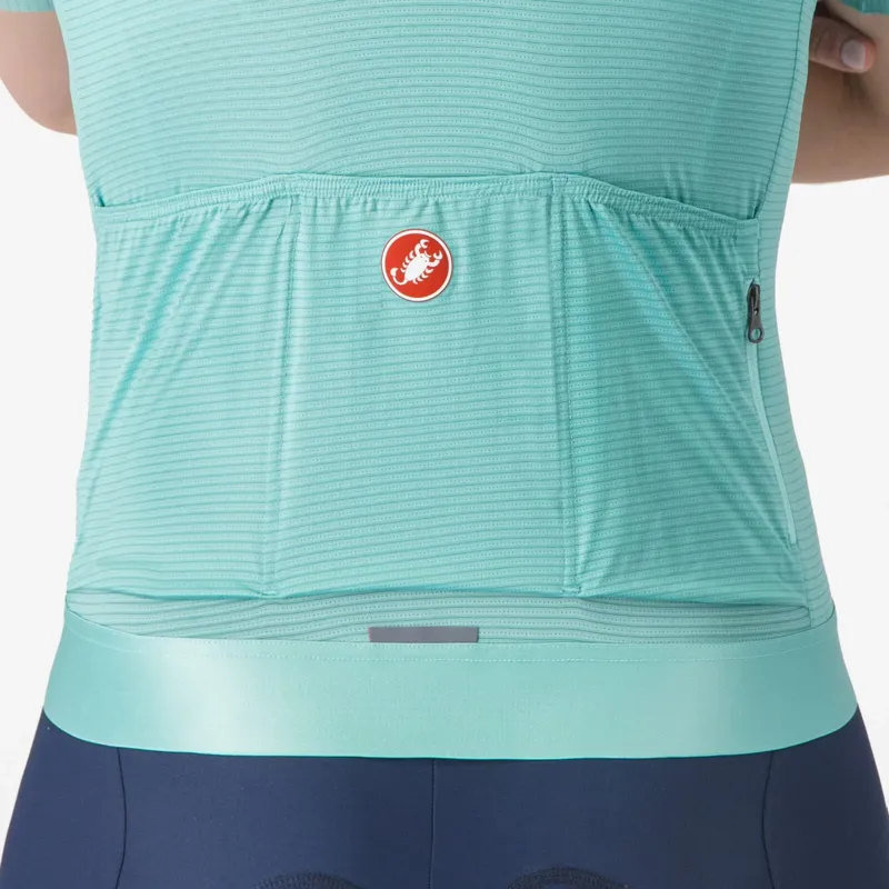 Castelli Espresso Women's Short Sleeve Jersey - Pool Blue-3