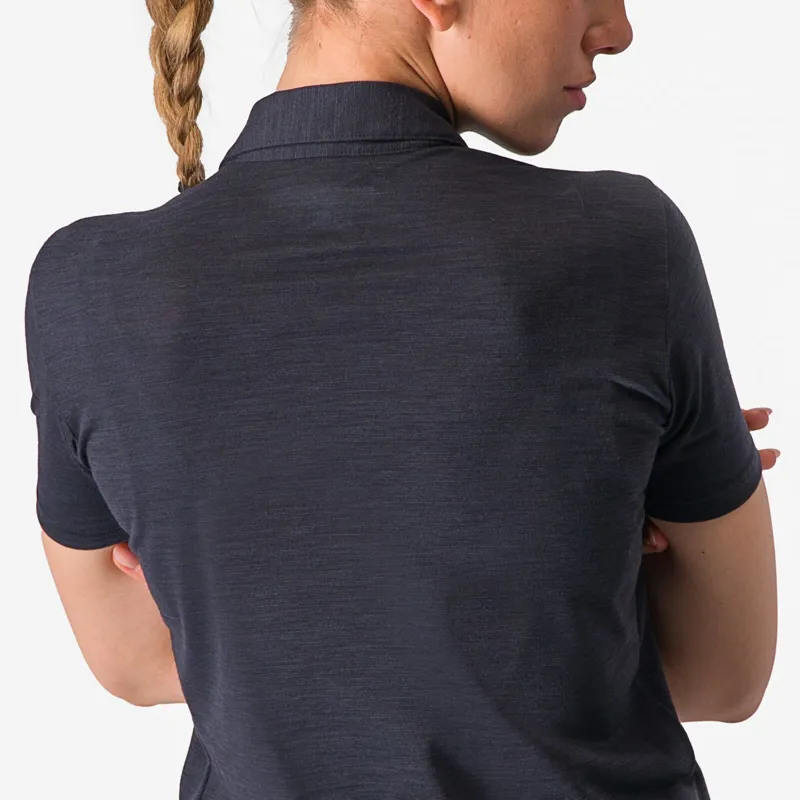 Castelli Merino Women's Polo - Light Black-3