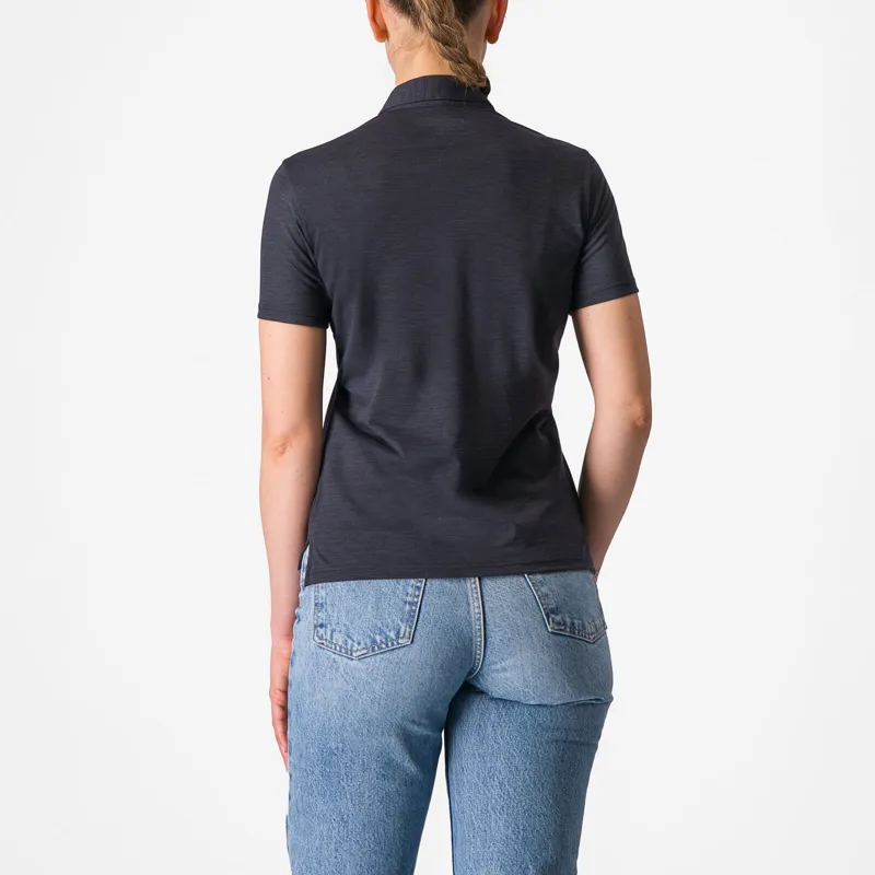 Castelli Merino Women's Polo - Light Black-1