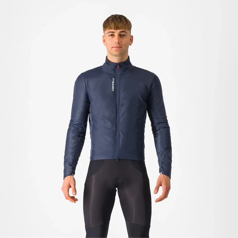 Castelli Fly Direct Windproof Men's Jacket - Twilight Blue/Silver Grey
