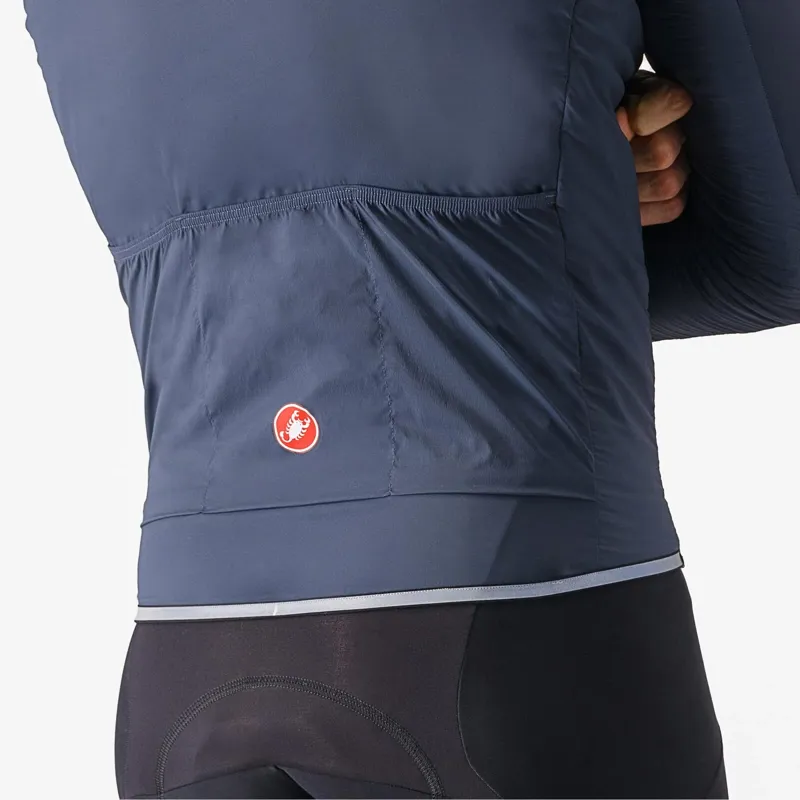 Castelli Fly Direct Windproof Men's Jacket - Twilight Blue/Silver Grey-5