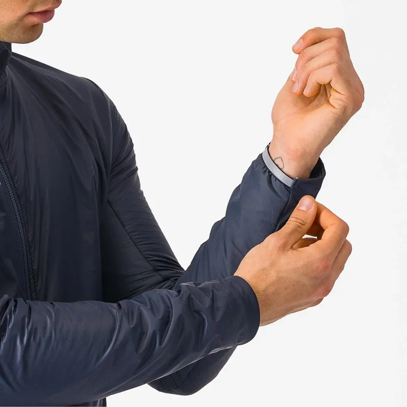 Castelli Fly Direct Windproof Men's Jacket - Twilight Blue/Silver Grey-4