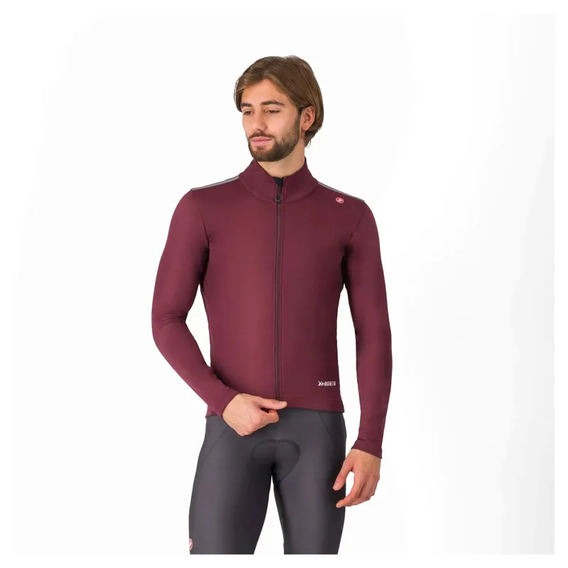 Castelli Espresso Air Men's Jacket - Deep Bordeaux