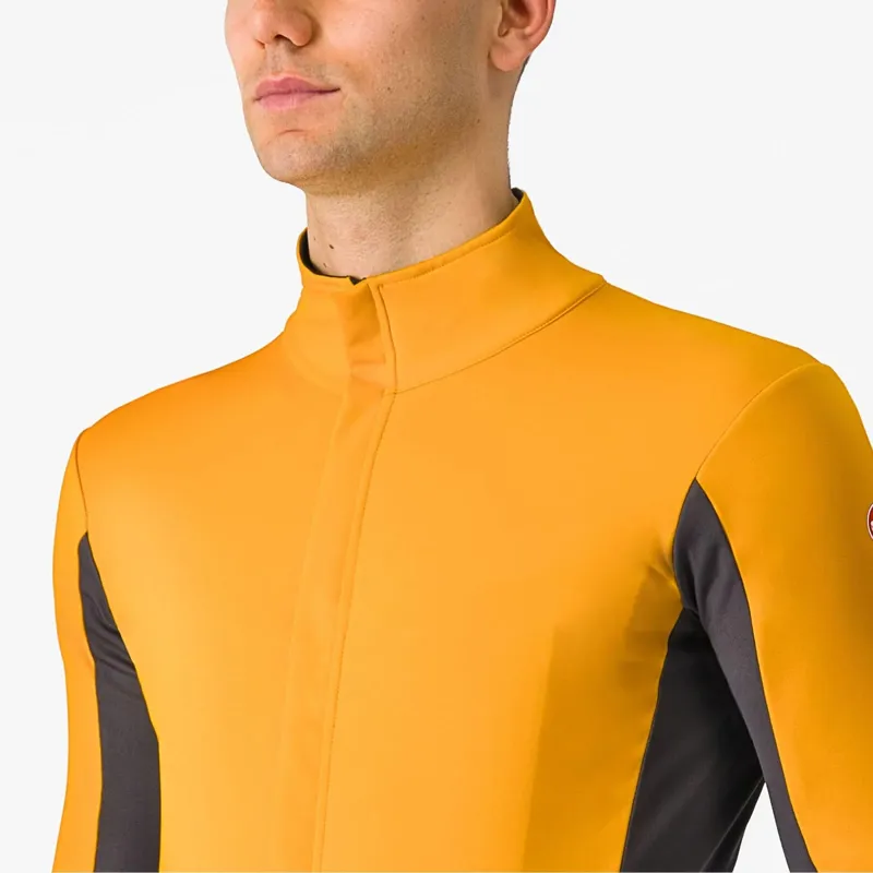 Castelli Perfetto Air Men's Jacket - Vivid Orange/Dark Grey-2