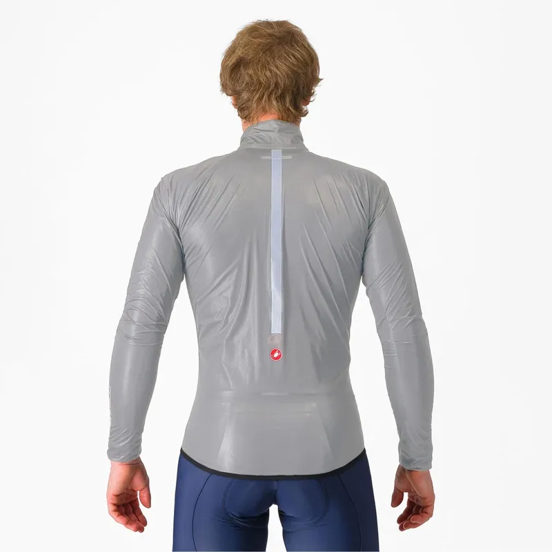 Castelli Squall Shell Waterproof Men's Jacket - Silver Grey/Black-1
