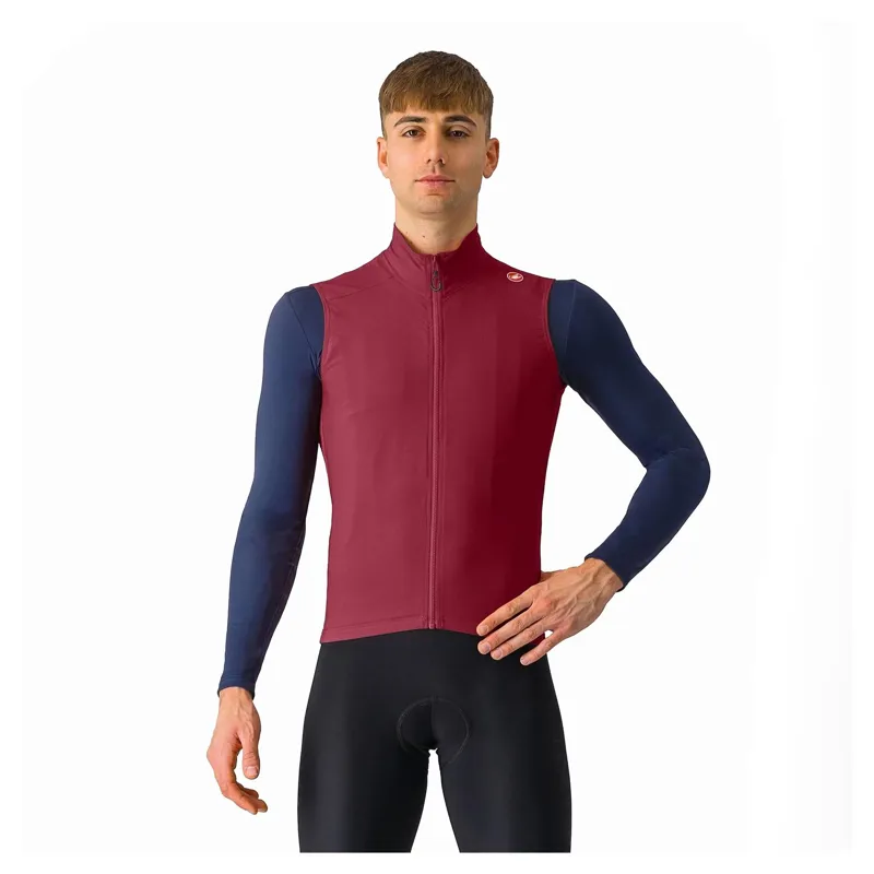 Castelli Espresso Men's Vest - Deep Bordeaux