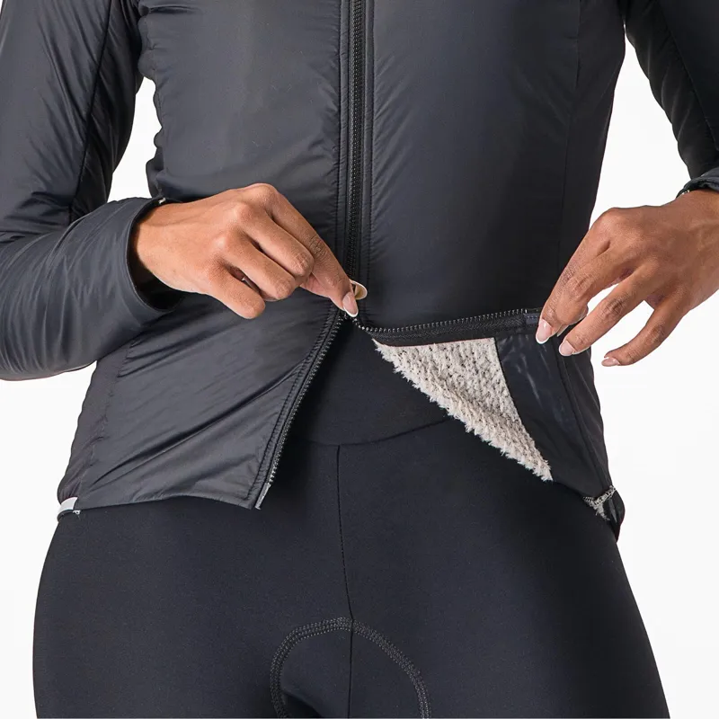 Castelli Fly Direct Windproof Women's Jacket - Light Black/Silver Grey-3