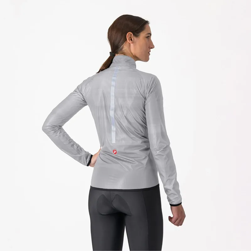 Castelli Squall Shell Waterproof Women's Jacket - Silver Grey/Black-1