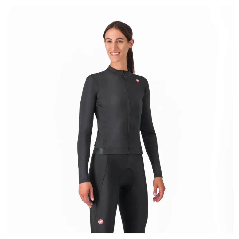 Castelli Espresso Thermal Women's Long Sleeve Jersey - Light Black