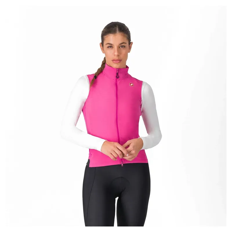 Castelli Espresso Women's Vest - Violet Pink/Dark Grey