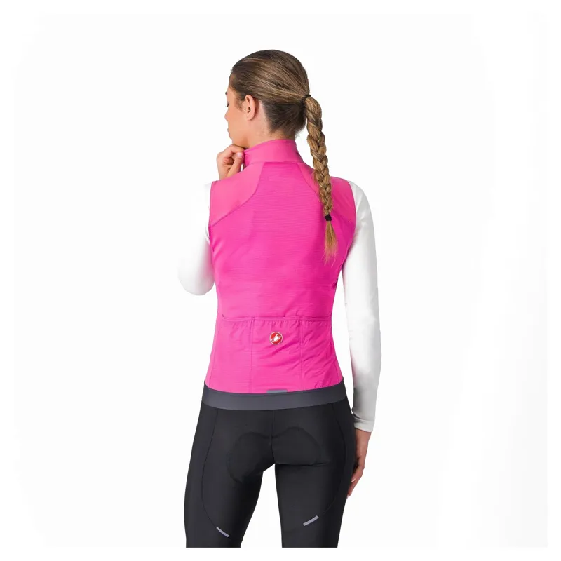Castelli Espresso Women's Vest - Violet Pink/Dark Grey-1