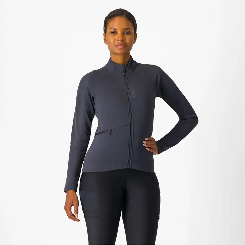 Castelli Unlimited Trail 2 Women's Long Sleeve Jersey - Dark Grey