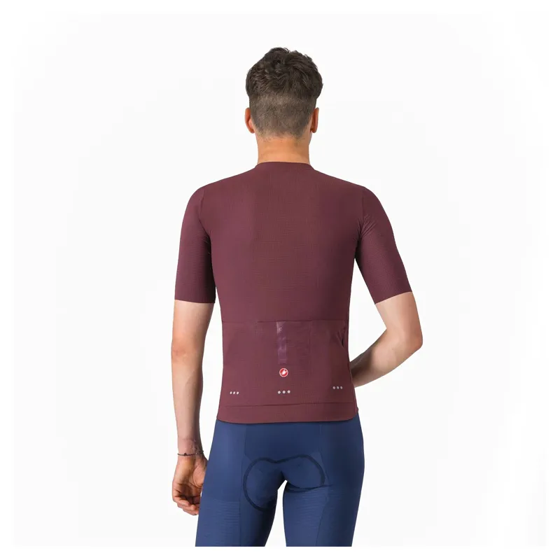 Castelli Premio Evo Men's Short Sleeve Jersey - Deep Bordeaux-1