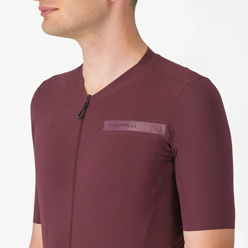 Castelli Premio Evo Men's Short Sleeve Jersey - Deep Bordeaux-2
