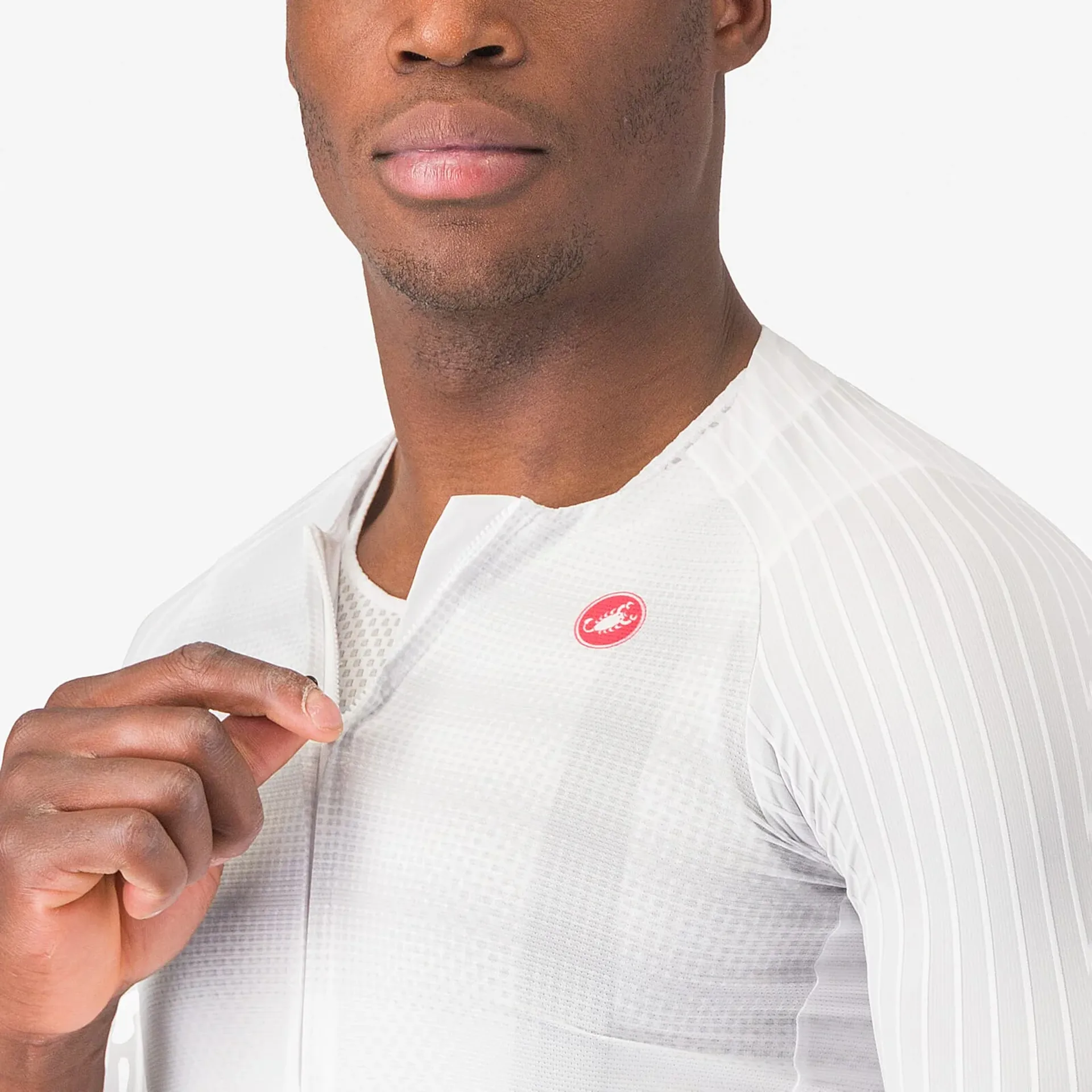 Castelli Aero Race 8S Men's Short Sleeve Jersey White