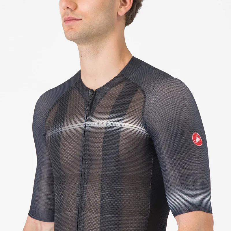 Castelli Climber's A/C Men's Short Sleeve Jersey - Black/Dark Grey-2