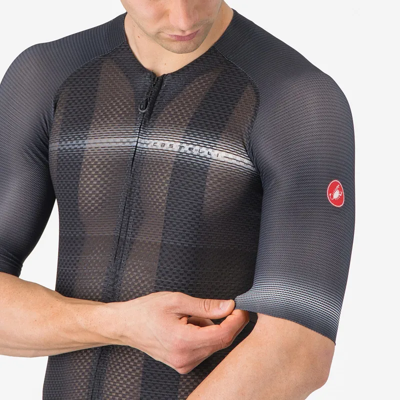 Castelli Climber's A/C Men's Short Sleeve Jersey - Black/Dark Grey-3