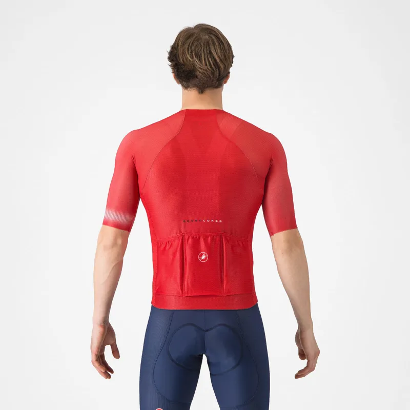 Castelli Climber's A/C Men's Short Sleeve Jersey - Red/Black-1