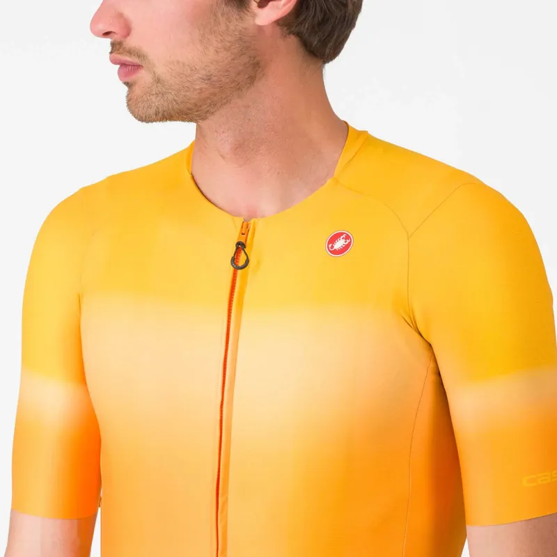 Castelli UPF Men's Short Sleeve Jersey - Vivid Orange-2