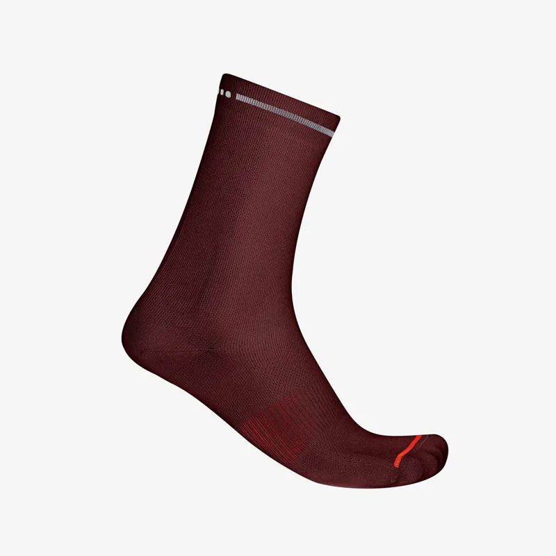 Castelli Premio Evo 18 Men's Socks - Bordeaux