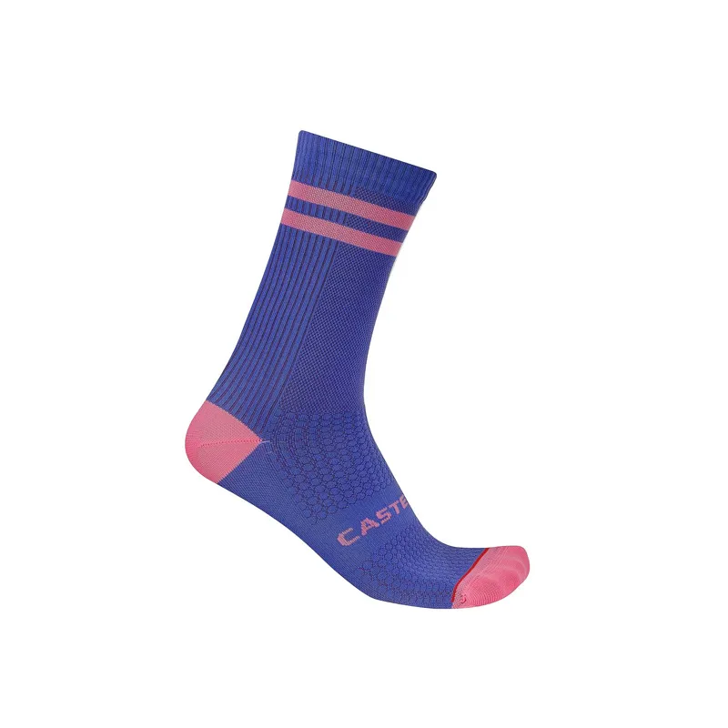 Castelli Originale 18 Socks - Ultraviolet/Rosa Giro