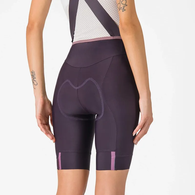 Castelli Prima 2 DT Women's Bib Shorts - Dark Night Shade/ Purple-5