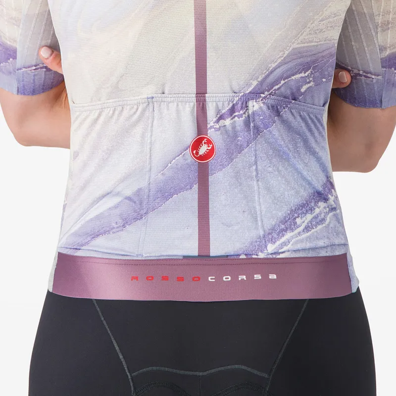 Castelli Aero Pro 8S Women's Short Sleeve Jersey - Multicolour Purple-4