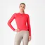 Castelli Espresso Women's Long Sleeve Jersey - Hibiscus/Dark Grey