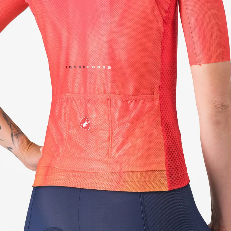 Castelli Climber's A/C Women's Short Sleeve Jersey - Hibiscus-4