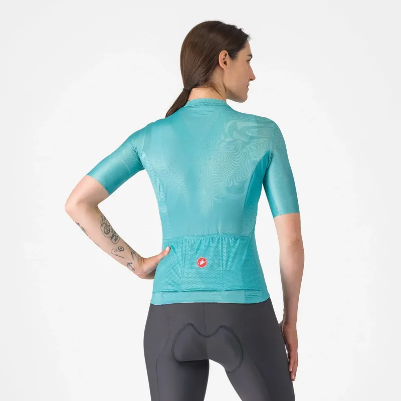 Castelli Fantasia Women's Short Sleeve Jersey - Pool Blue-1