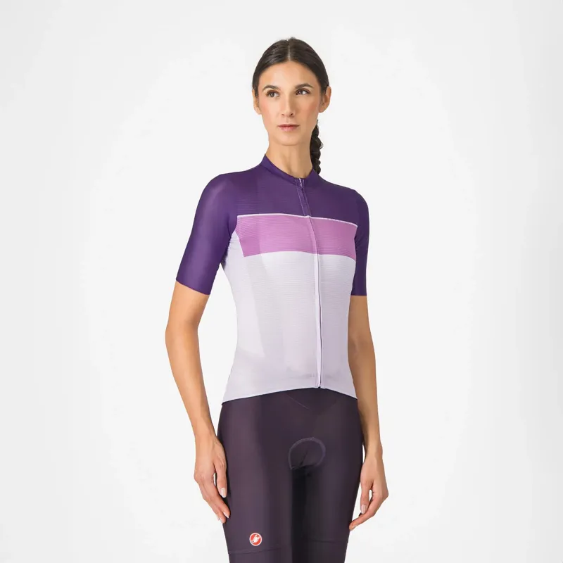 Castelli Elegante Women's Short Sleeve Jersey - Orchid Petal/Hortensia/Purple