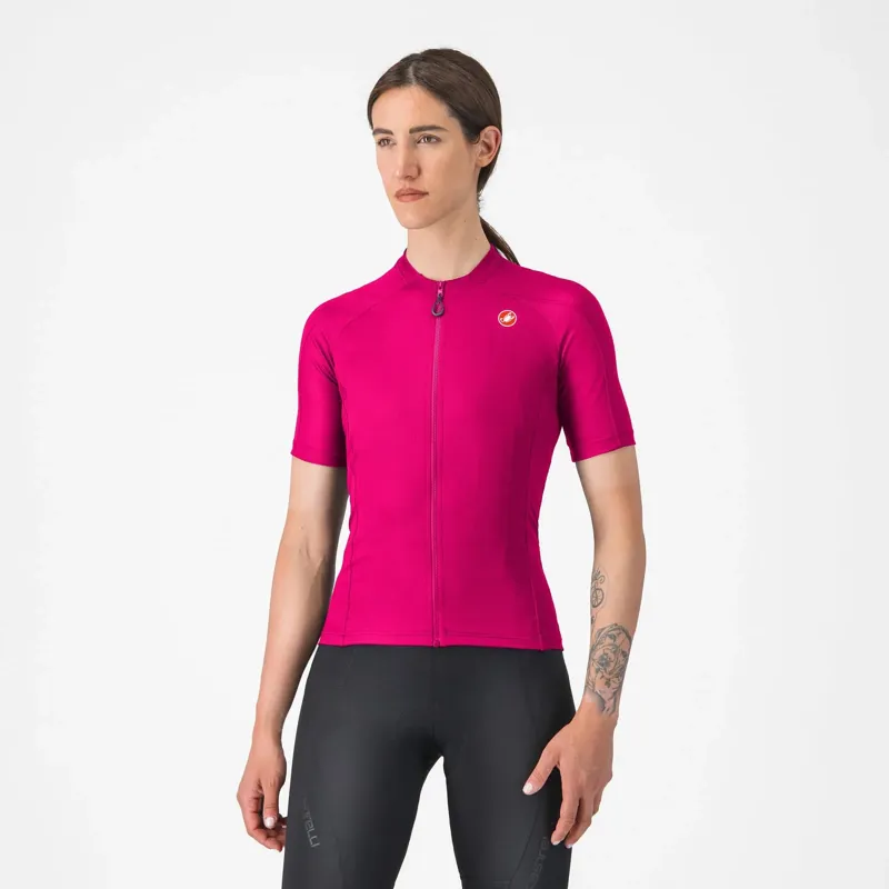 Castelli Libera 2 Women's Short Sleeve Jersey - Bright Rose